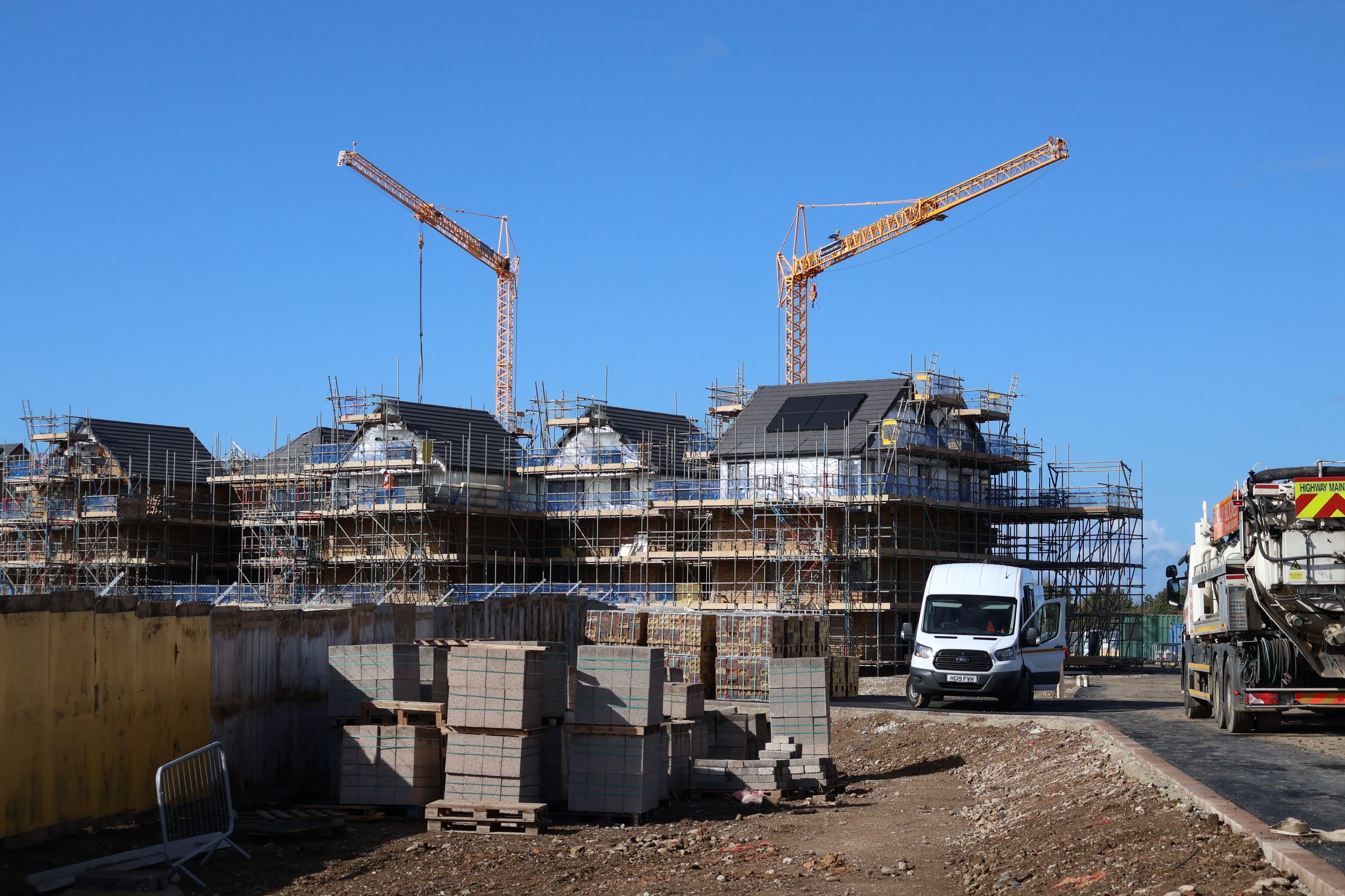 Tipner East, Portsmouth: remote controlled cranes with housing blocks, October 2026